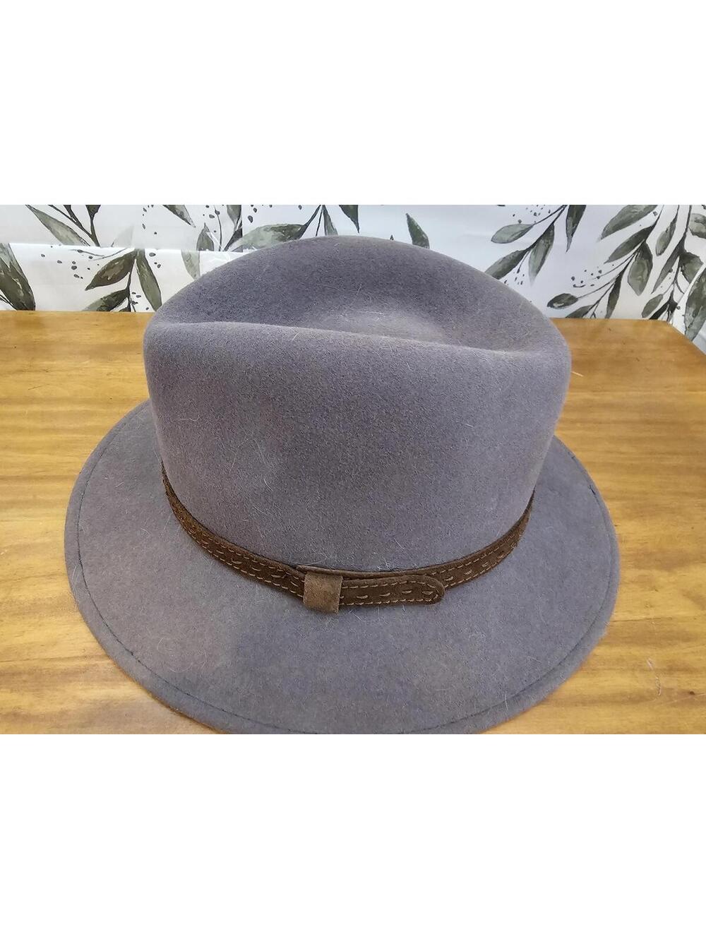 Jommi Hat Gray Womens 100% Lana Wool Made in Italy